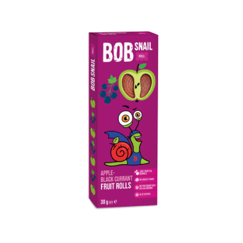 Bob Snail Apple Blackcurrant Fruit Rolls