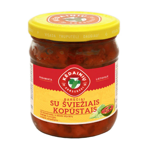 Kedainiu Red Borscht Concentrate with Fresh Cabbage