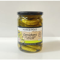 Marco Polo Cornichons with Garlic, Pepper & Bay Leaf