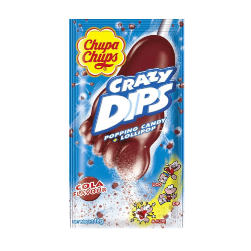 Chupa Chups Crazy Dips Popping Candy & Lollipop
