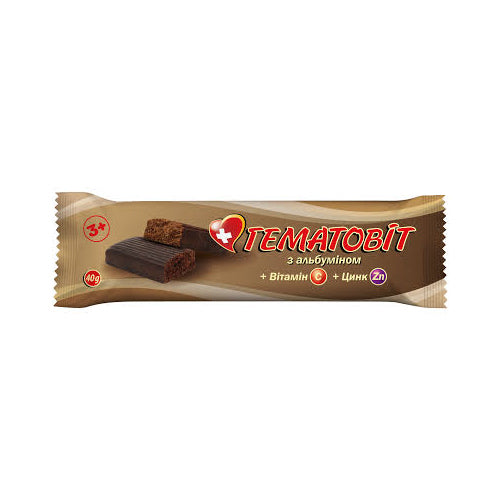 Gematogen Hematovit Chocolate Bar with Albumin and Vitamin C