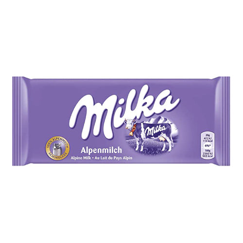 Milka Alpine Milk Chocolate Bar