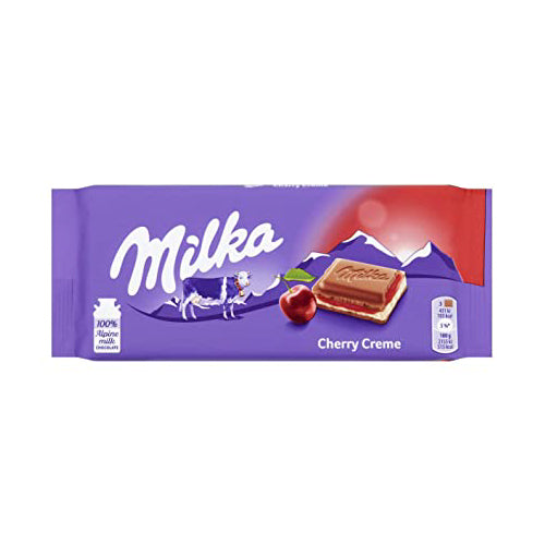 Milka Cherry Cream Chocolate Bar