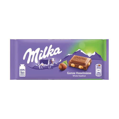 Milka Alpine Chocolate Bar with Whole Hazelnut 250g (Milka) – MezeHub