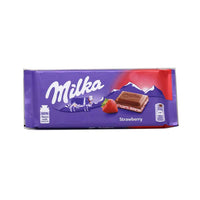 Milka Strawberry Milk Chocolate Bar