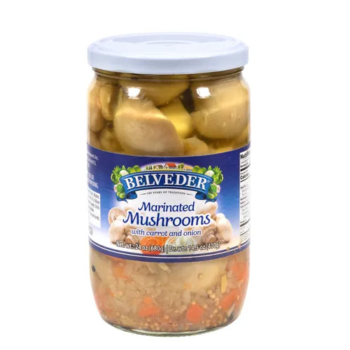 Belveder Marinated Mushrooms with Carrot & Onion