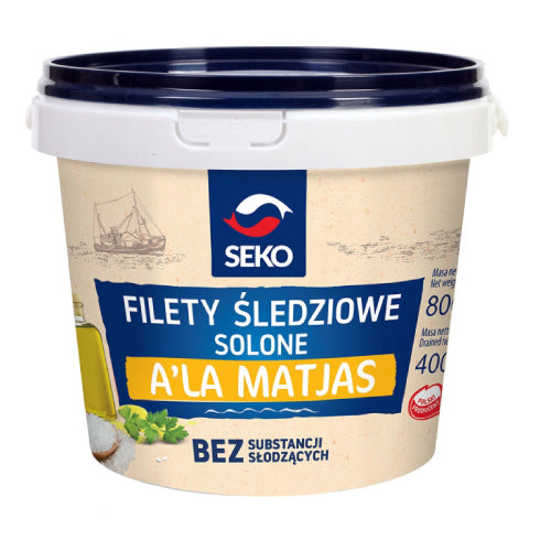 Seko Salted Herring Fillets Pail