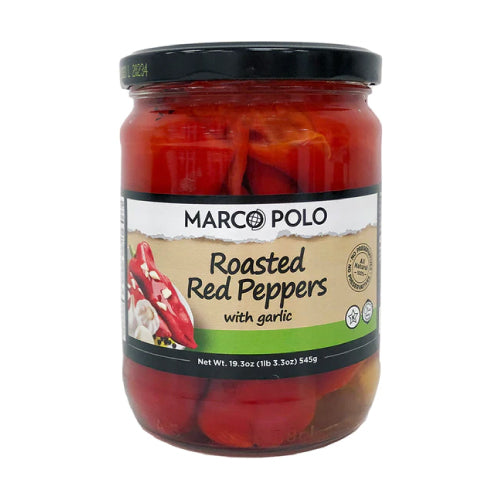 Marco Polo Roasted Red Peppers with Garlic