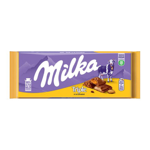 Milka Triple Caramel Chocolate Bar